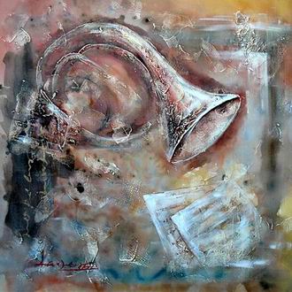 Musical Instrument oil painting